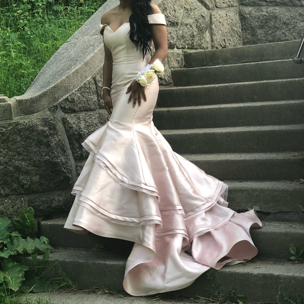 Jovani prom dress size 6 blush pink